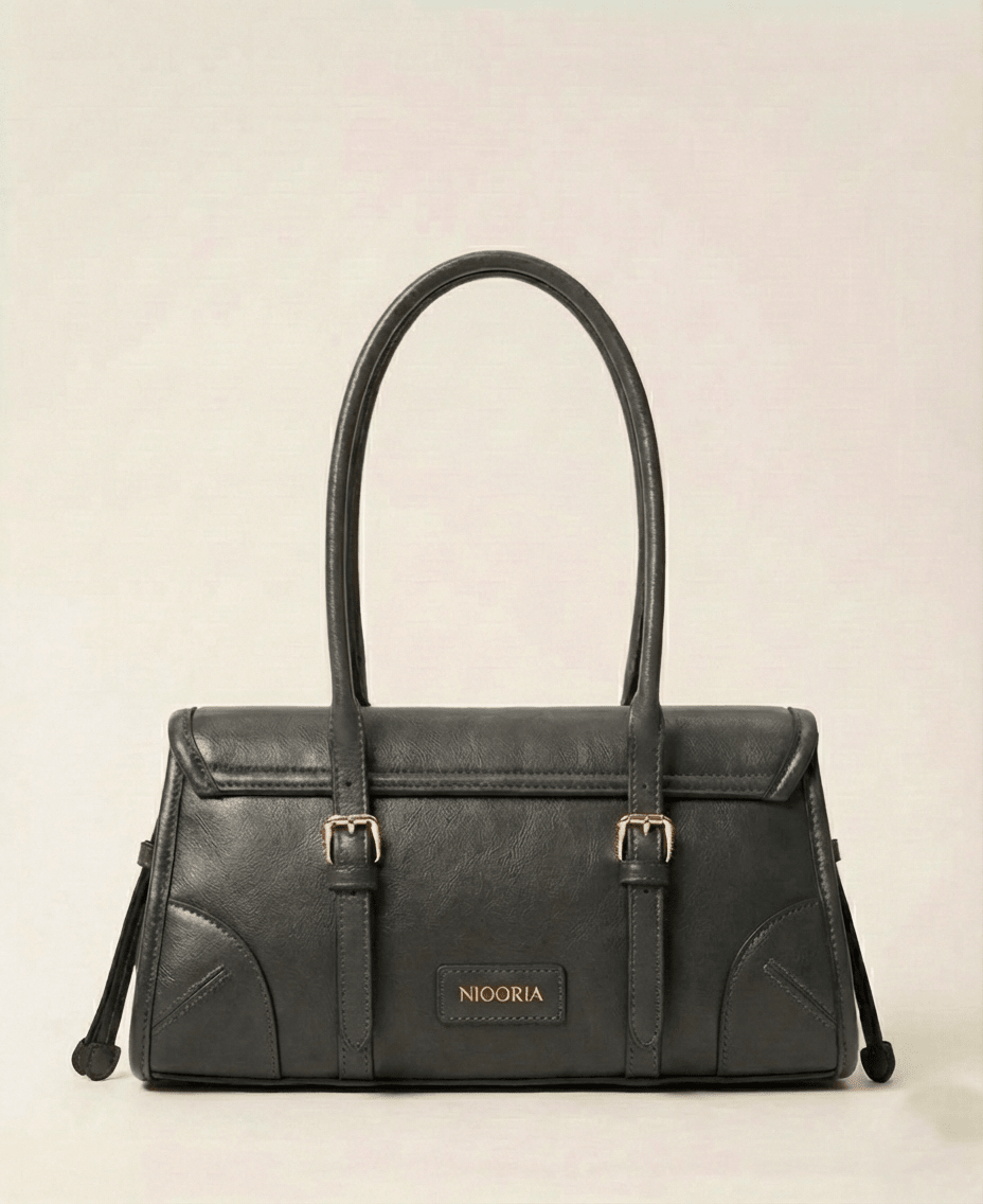 Niooria Borsa Bauletto in Ecopelle Semilucida - NiooriaNiooria