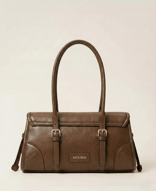 Niooria Borsa Bauletto in Ecopelle Semilucida - NiooriaNiooria